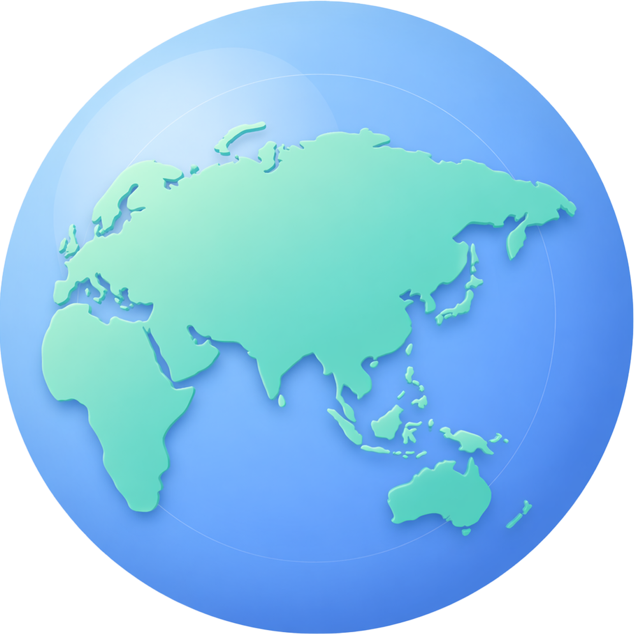 Stylized world map